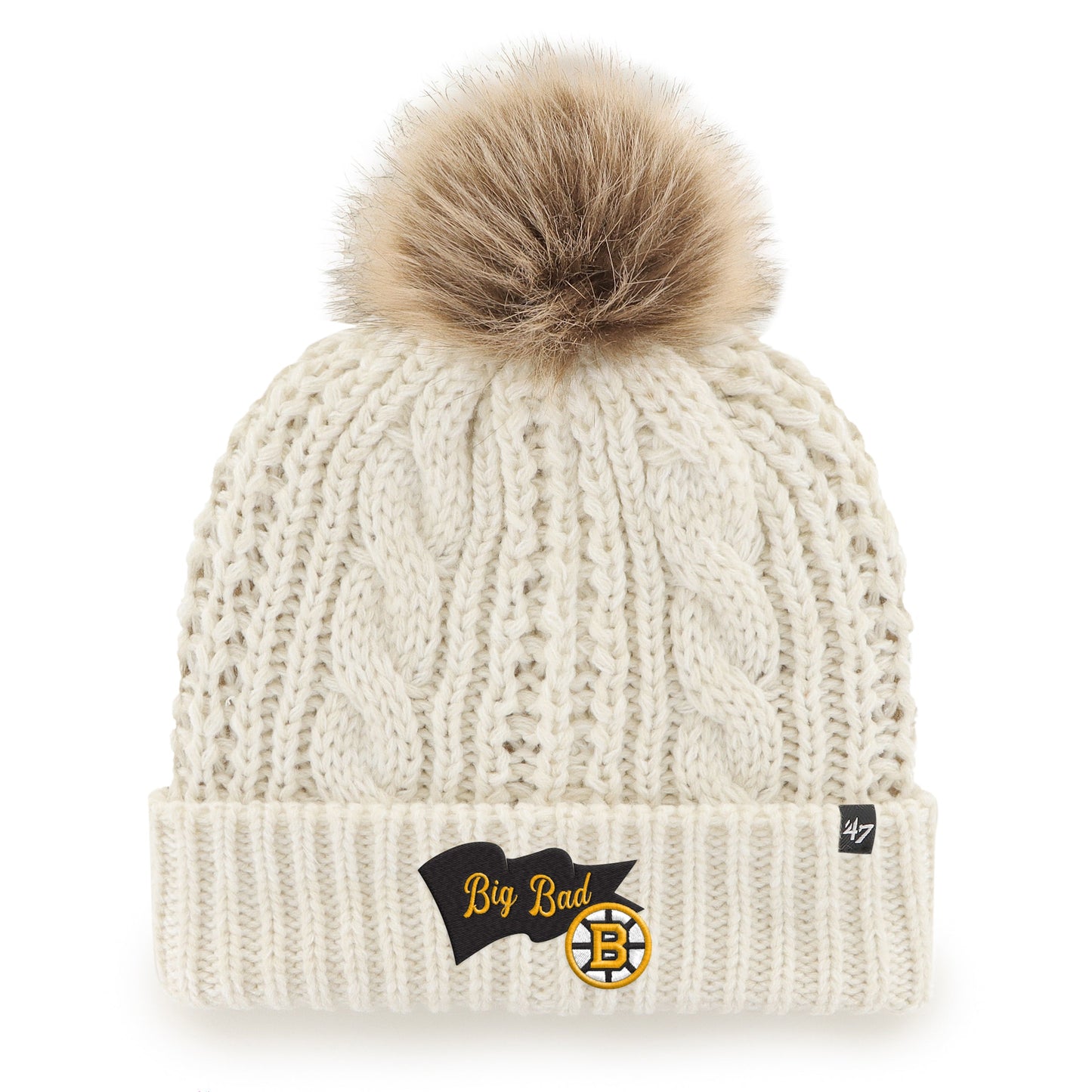 BOSTON BRUINS WAVE BANNER '47 MEEKO CUFF KNIT WOMENS