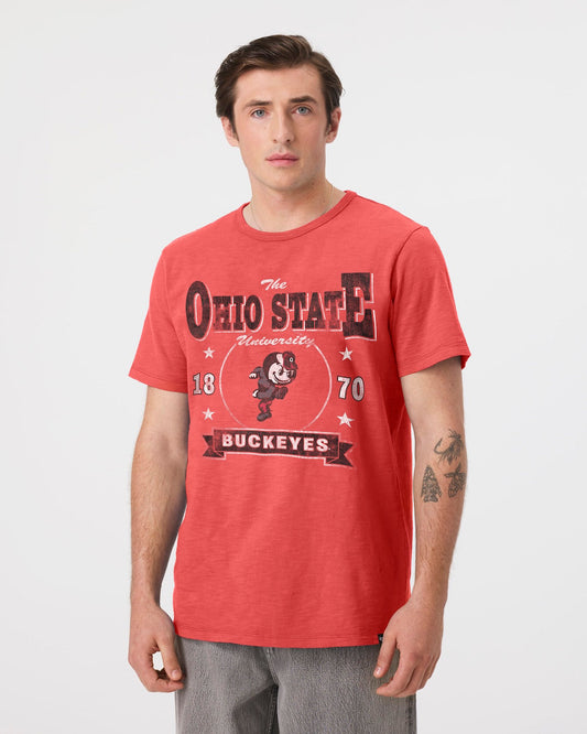 OHIO STATE BUCKEYES VINTAGE HOLT HEAVY '47 SLUB TEE