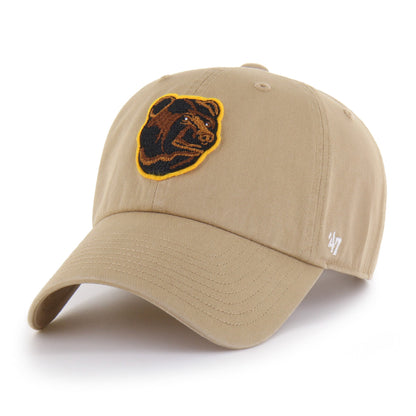 BOSTON BRUINS VINTAGE SMALL BACK SHIELD '47 CLEAN UP