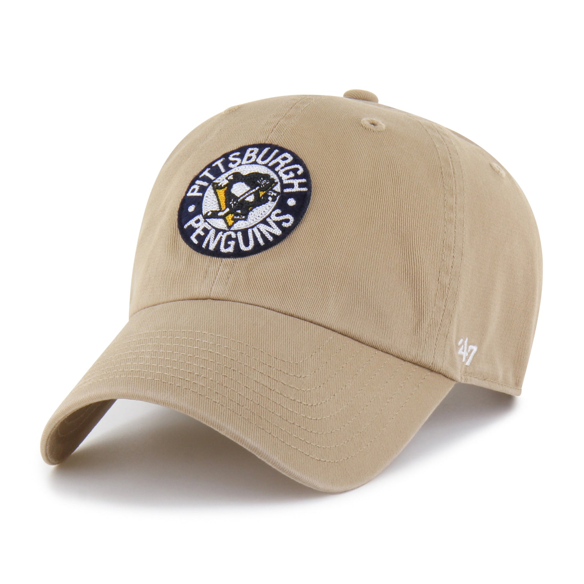 PITTSBURGH PENGUINS VINTAGE SMALL BACK SHIELD '47 CLEAN UP