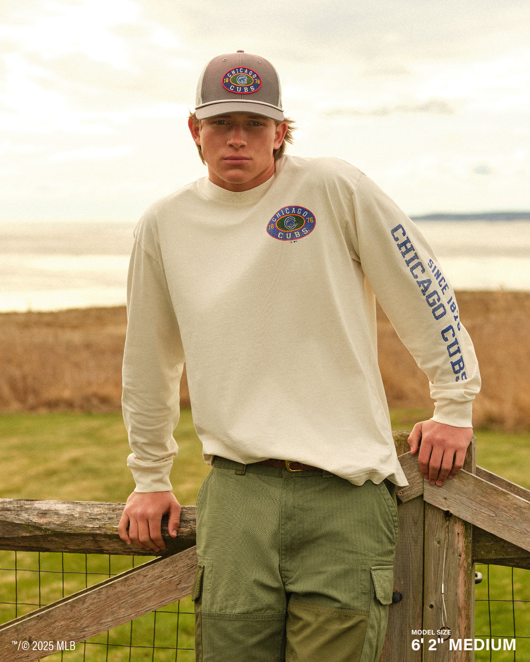 NORTH CAROLINA TAR HEELS UNC TIDE SWEEP MONTAUK '47 FOUNDATION LONG SLEEVE