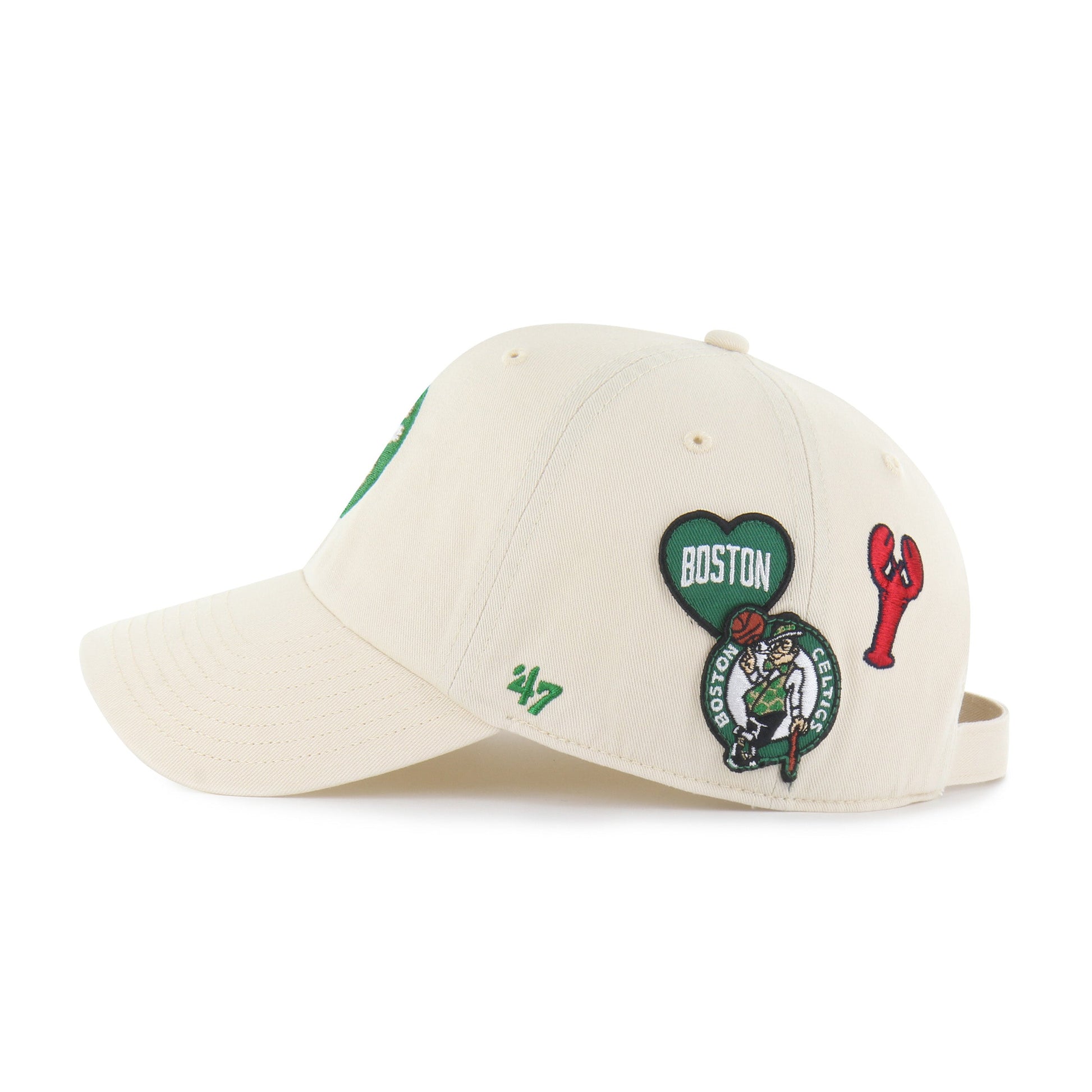 BOSTON CELTICS BADGES '47 CLEAN UP