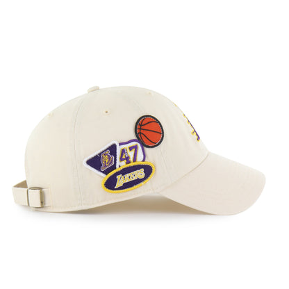 LOS ANGELES LAKERS BADGES '47 CLEAN UP