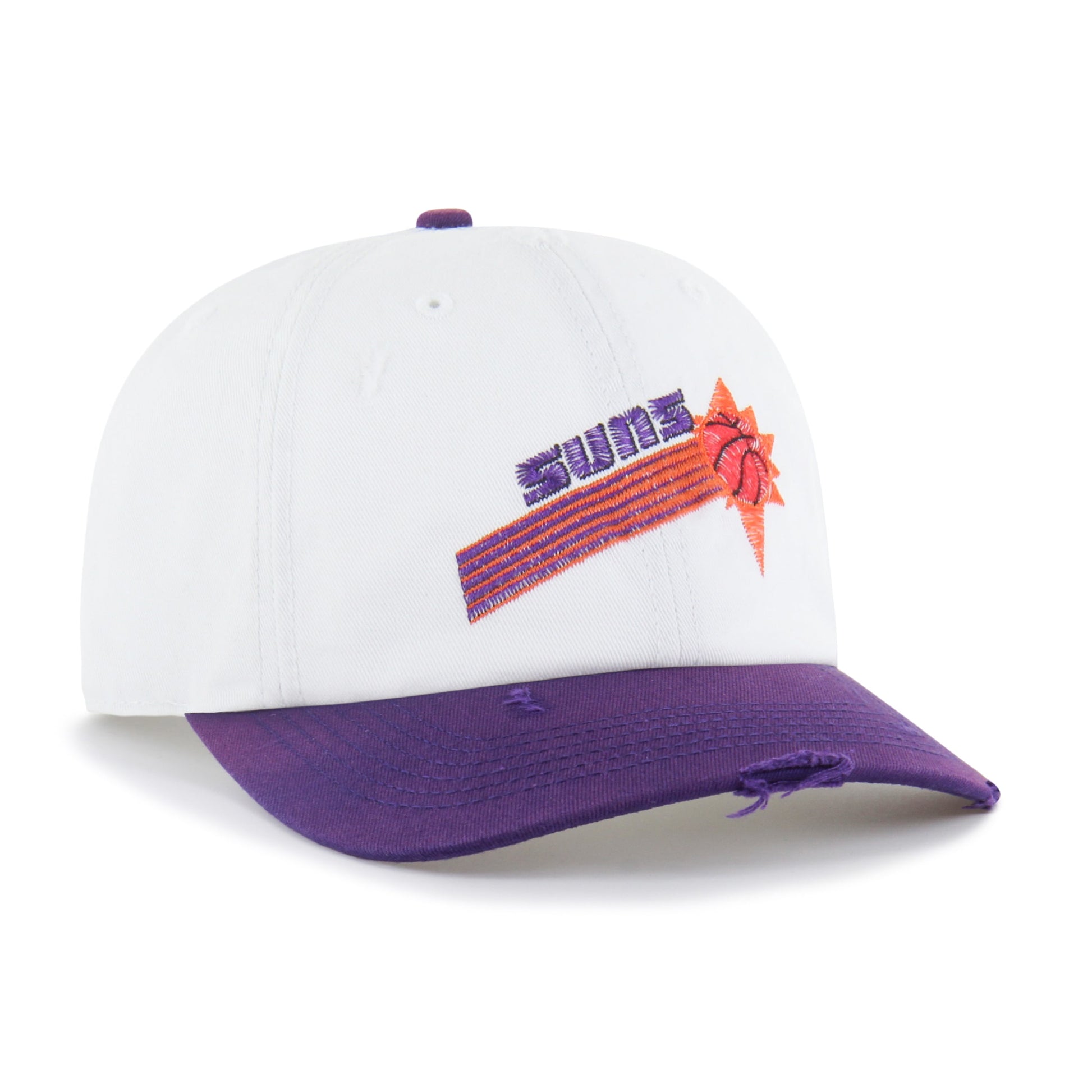 PHOENIX SUNS HARDWOOD CLASSICS WORN SCRIPT '47 CLEAN UP MF MID FIT