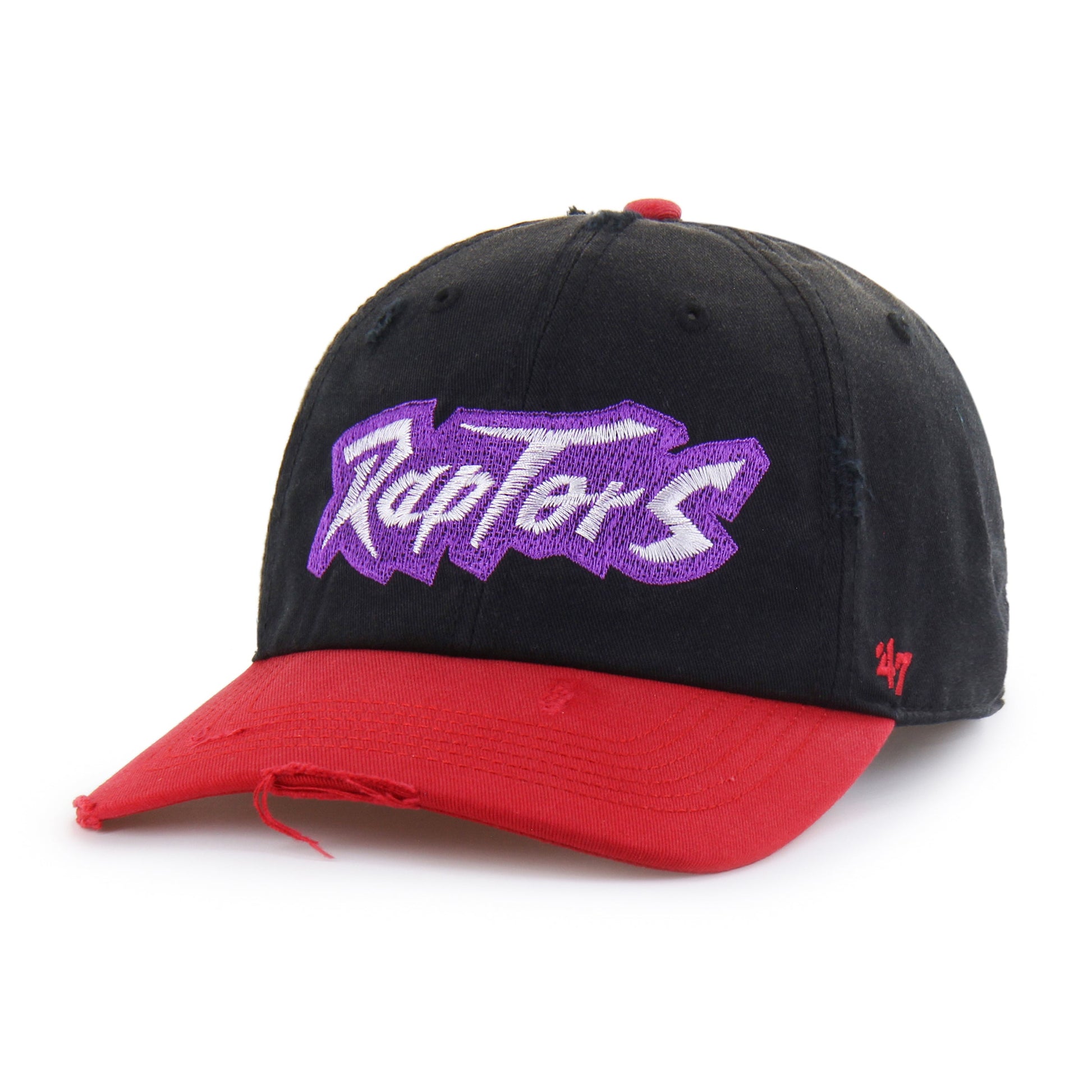 TORONTO RAPTORS HARDWOOD CLASSICS WORN SCRIPT '47 CLEAN UP MF MID FIT