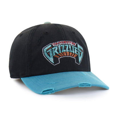 VANCOUVER GRIZZLIES HARDWOOD CLASSICS WORN SCRIPT '47 CLEAN UP MF MID FIT