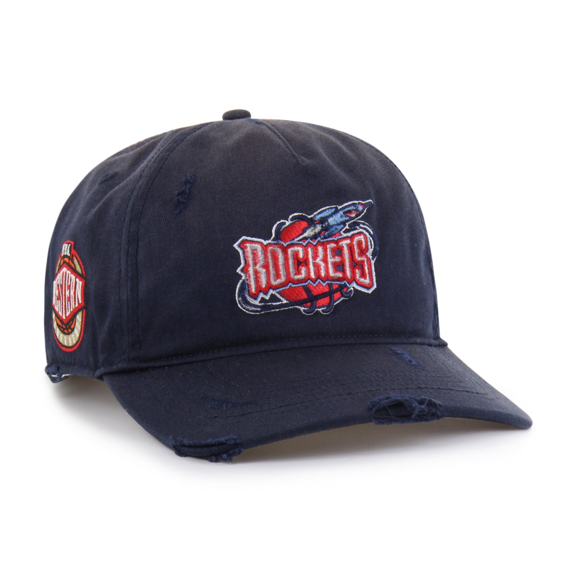 HOUSTON ROCKETS HARDWOOD CLASSICS WORN '47 HITCH LC LOW CROWN