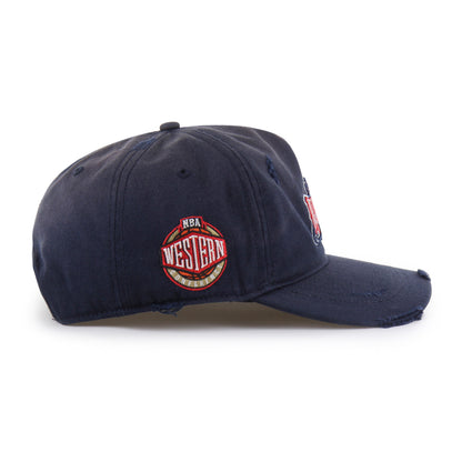 HOUSTON ROCKETS HARDWOOD CLASSICS WORN '47 HITCH LC LOW CROWN