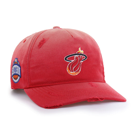 MIAMI HEAT HARDWOOD CLASSICS WORN '47 HITCH LC LOW CROWN
