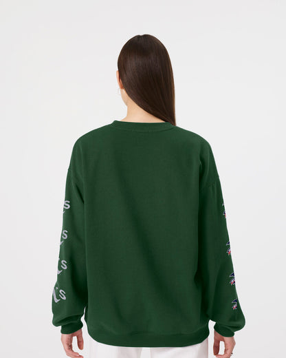 ATHLETICS BASEBALL GO BIG '47 OVERSIZED CREW WOMENS