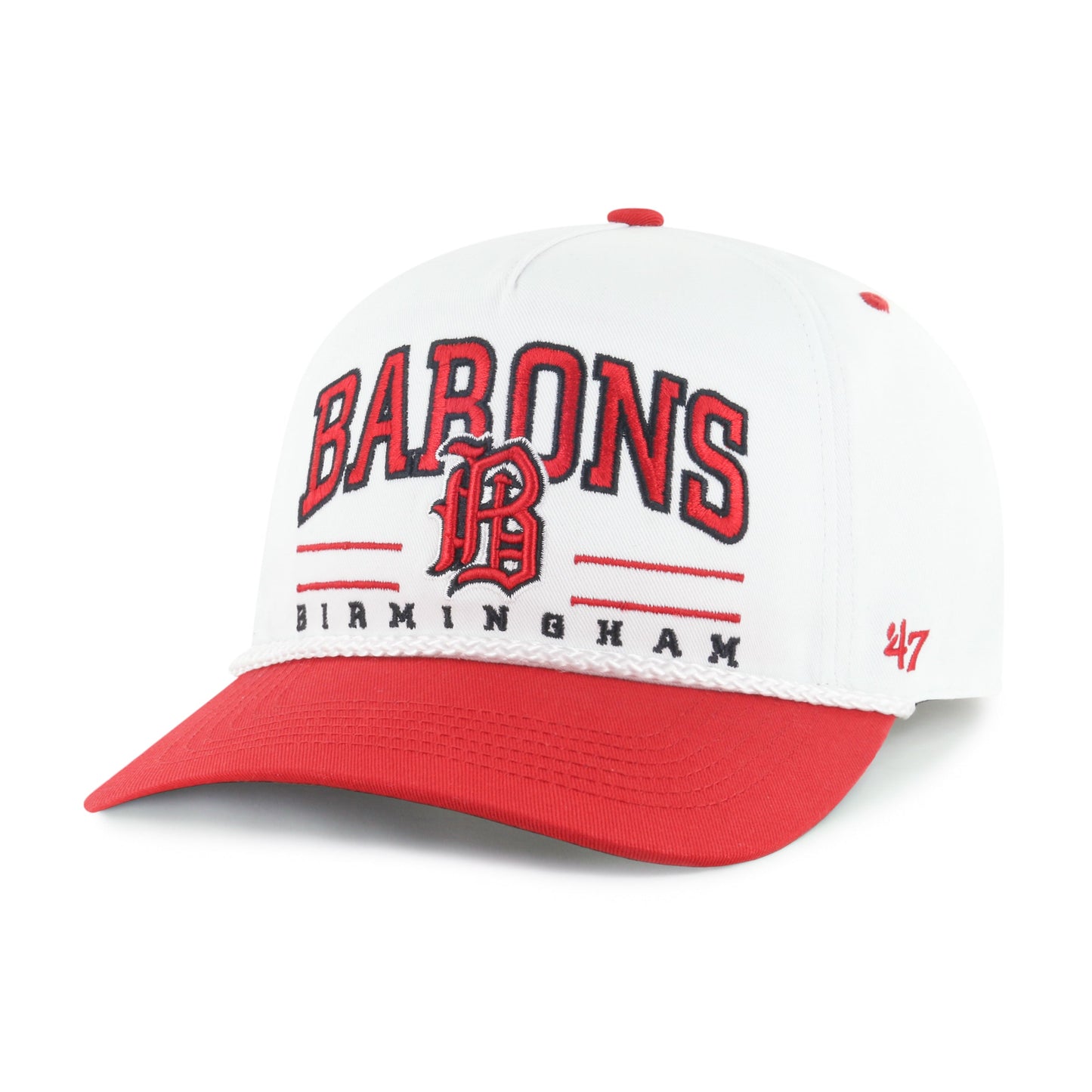 BIRMINGHAM BARONS ROSCOE ROPE TWO TONE '47 HITCH