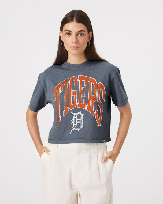 DETROIT TIGERS MINDI HEAVY '47 SLUB CROP TEE WOMENS