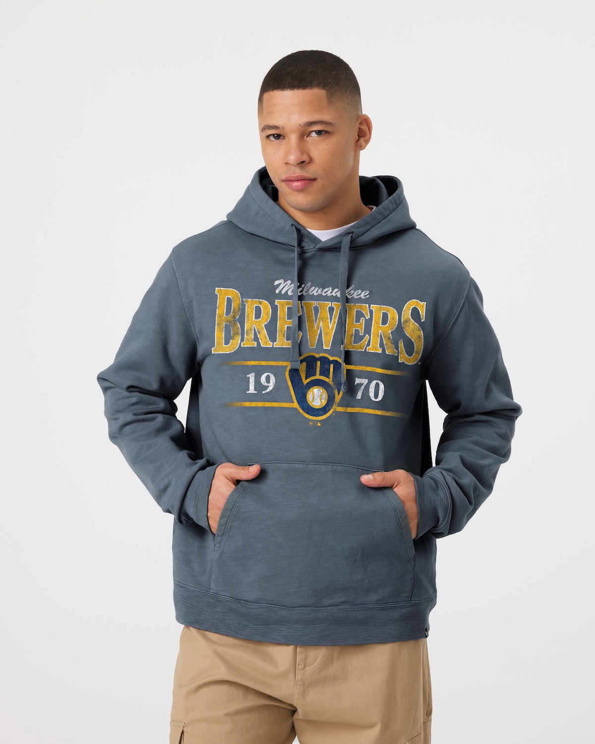 MILWAUKEE BREWERS RECLAIMED '47 SLUB FRENCH TERRY HOOD