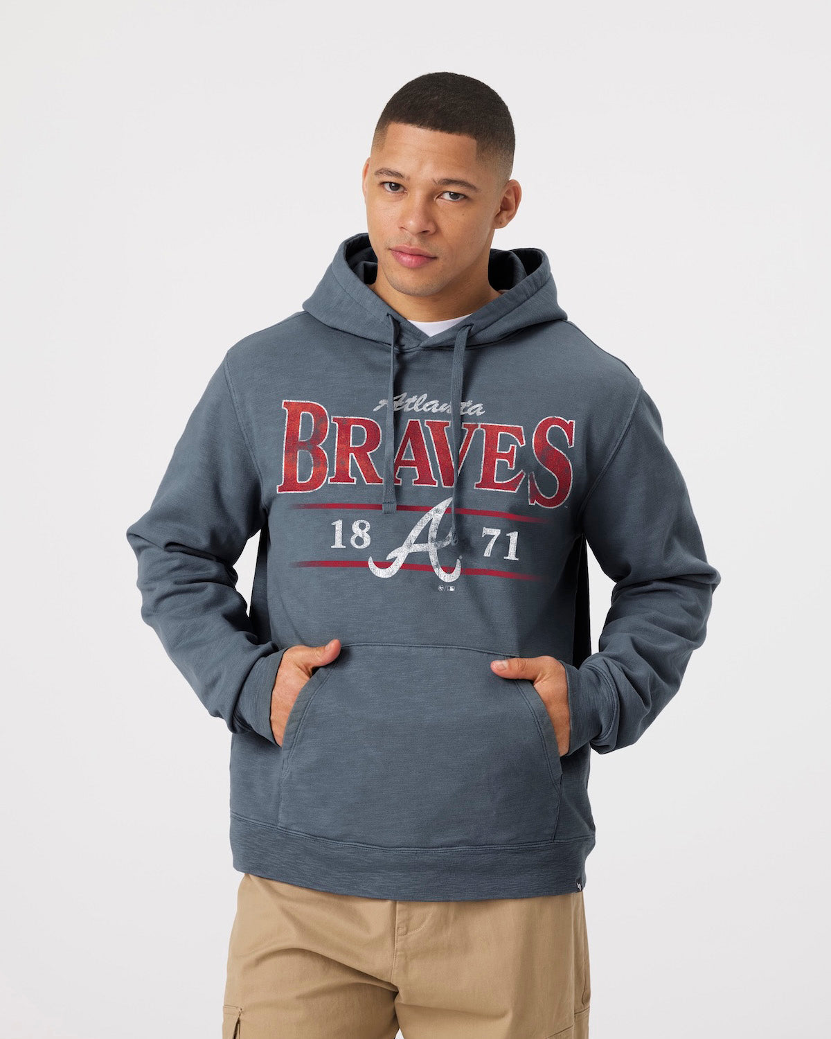 ATLANTA BRAVES RECLAIMED '47 SLUB FRENCH TERRY HOOD