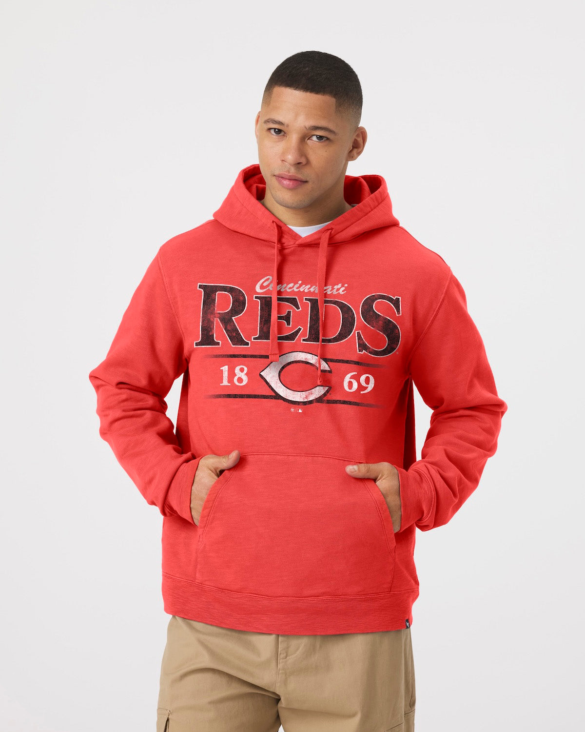 CINCINNATI REDS RECLAIMED '47 SLUB FRENCH TERRY HOOD