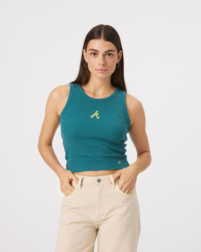 ATLANTA BRAVES UPLIFT '47 BABY RIB TANK WOMENS
