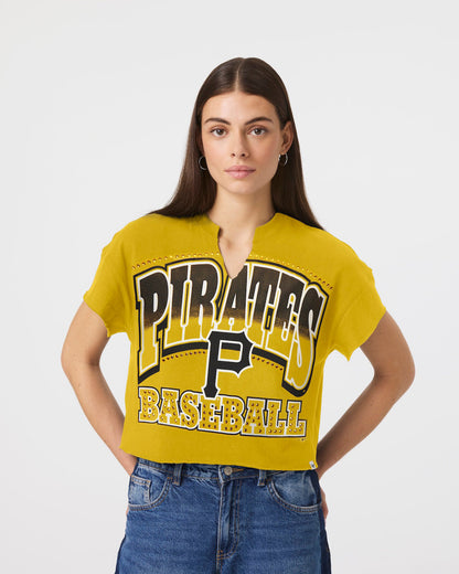 PITTSBURGH PIRATES WIN BIG '47 OVERSIZED NOTCH NECK TEE WOMENS