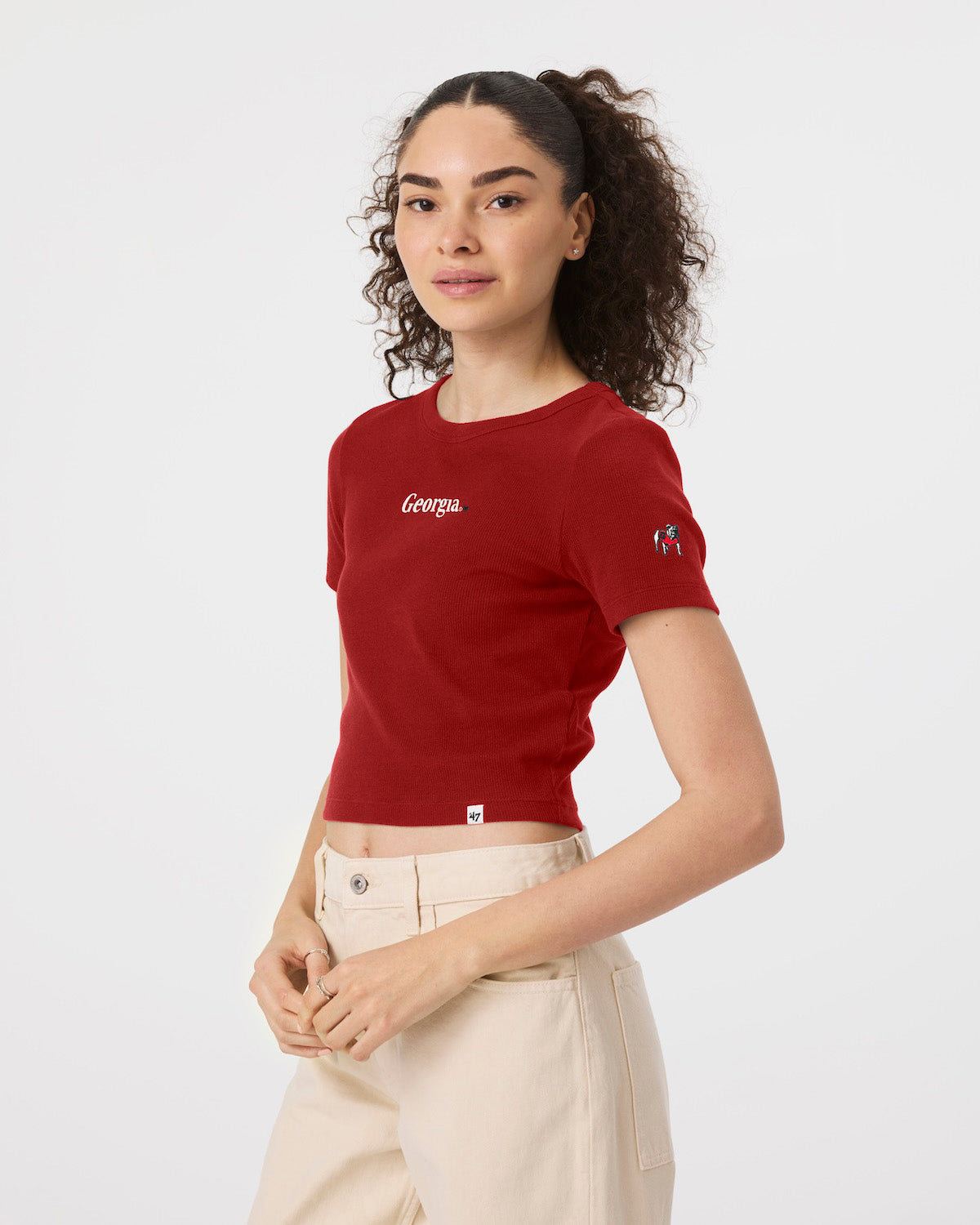 GEORGIA BULLDOGS WITH LOVE '47 BABY RIB TEE WOMENS