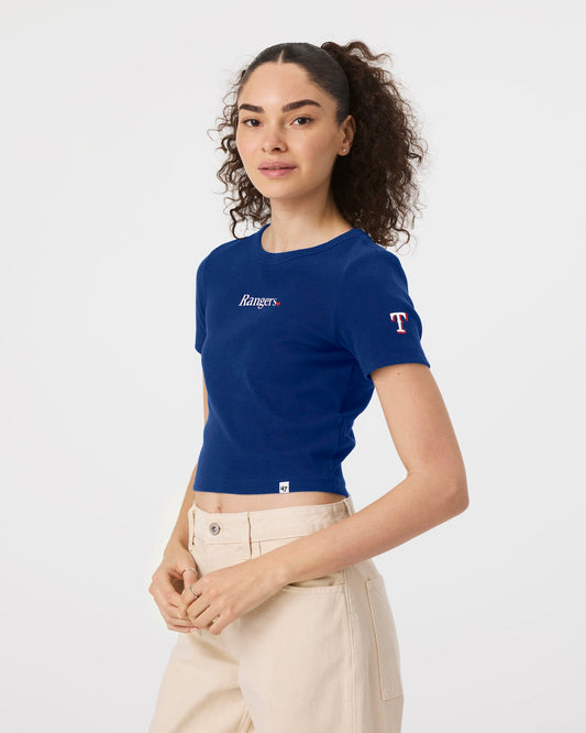 TEXAS RANGERS WITH LOVE '47 BABY RIB TEE WOMENS