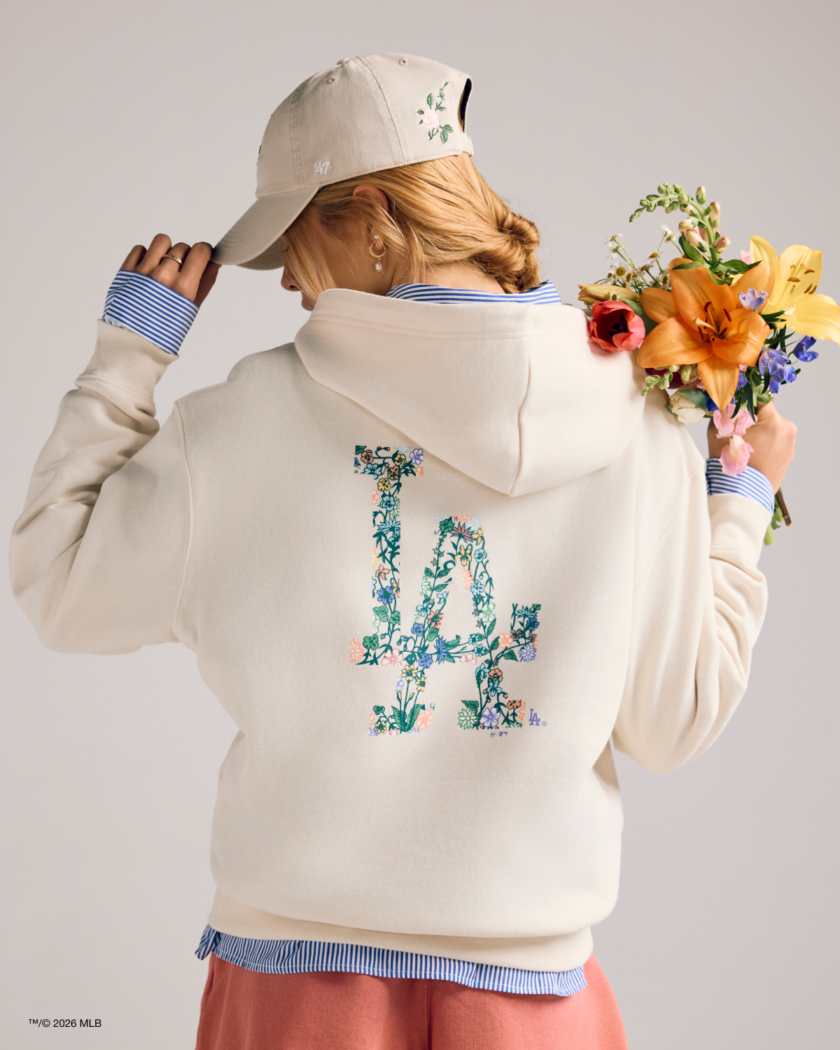 LOS ANGELES DODGERS FULL BLOOM '47 NAOMI HOOD WOMENS