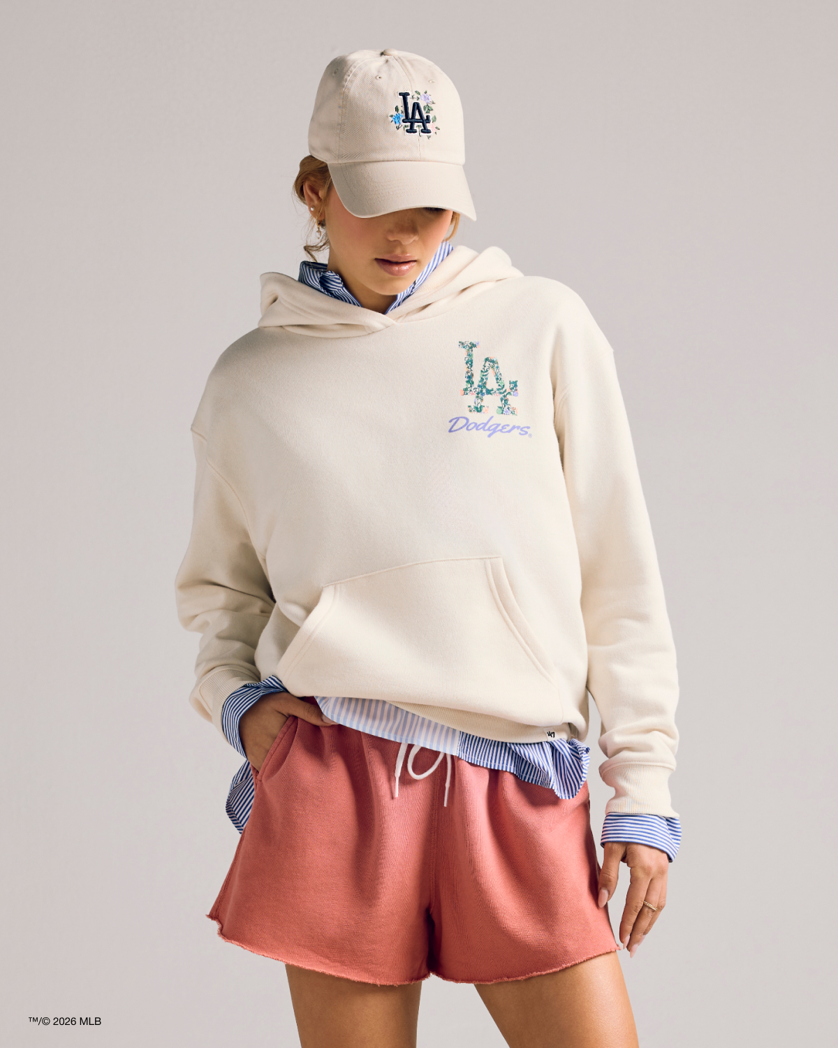 LOS ANGELES DODGERS FULL BLOOM '47 NAOMI HOOD WOMENS