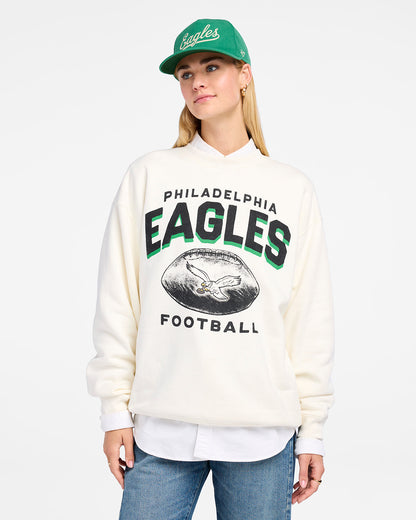 PHILADELPHIA EAGLES HISTORIC ARCH CLOUD '47 OVERSIZED CREW WOMENS