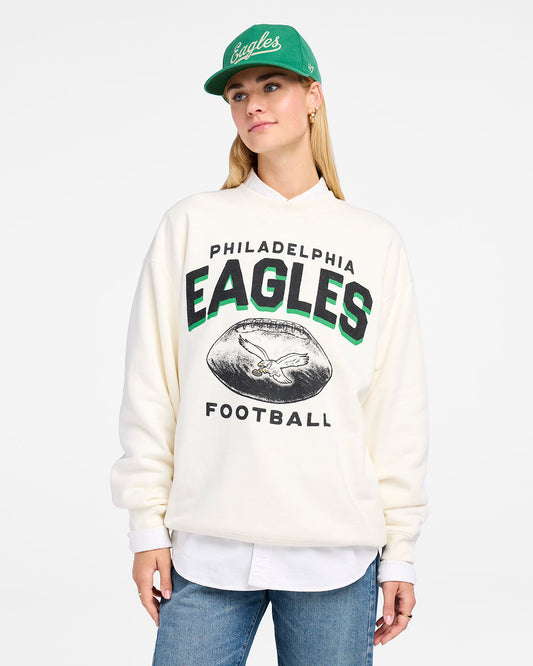 PHILADELPHIA EAGLES HISTORIC ARCH CLOUD '47 OVERSIZED CREW WOMENS
