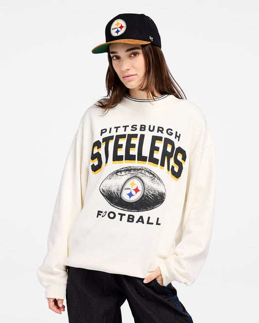 PITTSBURGH STEELERS ARCH CLOUD '47 OVERSIZED CREW WOMENS