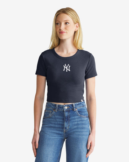 NEW YORK YANKEES MICRO EMB '47 BABY RIB TEE WOMENS