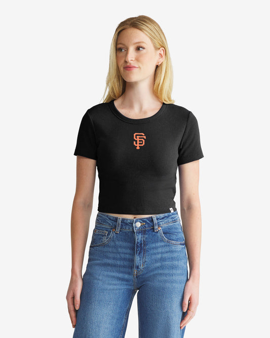 SAN FRANCISCO GIANTS MICRO EMB '47 BABY RIB TEE WOMENS