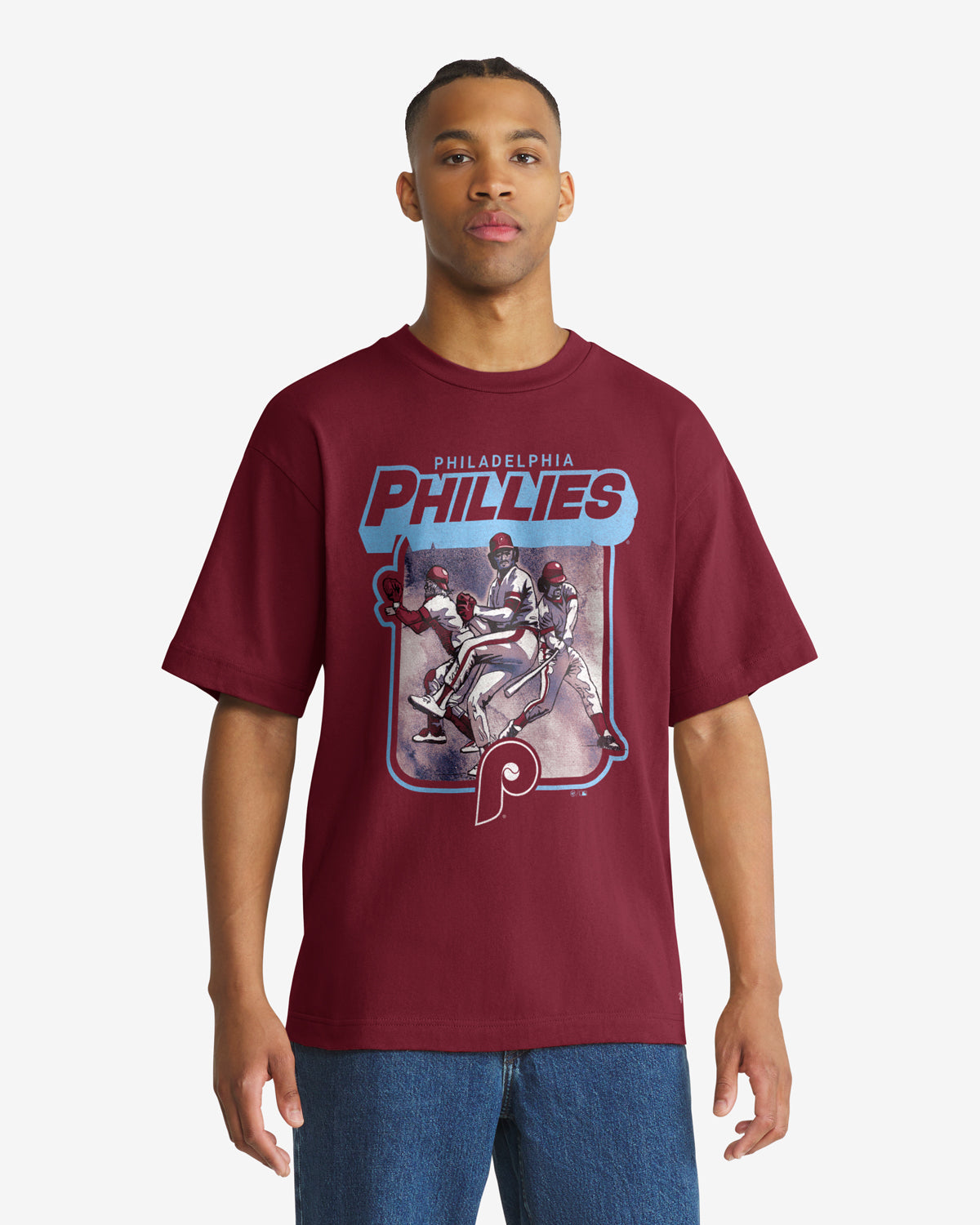 PHILADELPHIA PHILLIES COOPERSTOWN INFIELD FLY '47 FOUNDATION TEE
