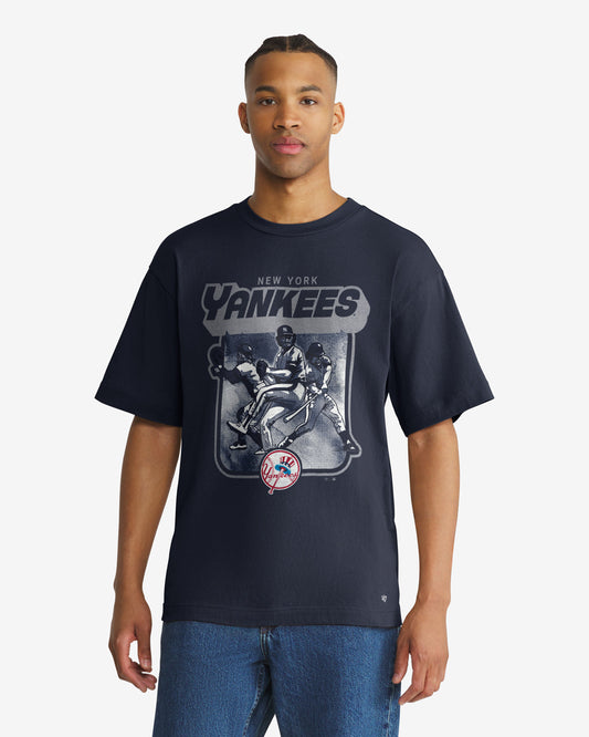 NEW YORK YANKEES COOPERSTOWN INFIELD FLY '47 FOUNDATION TEE