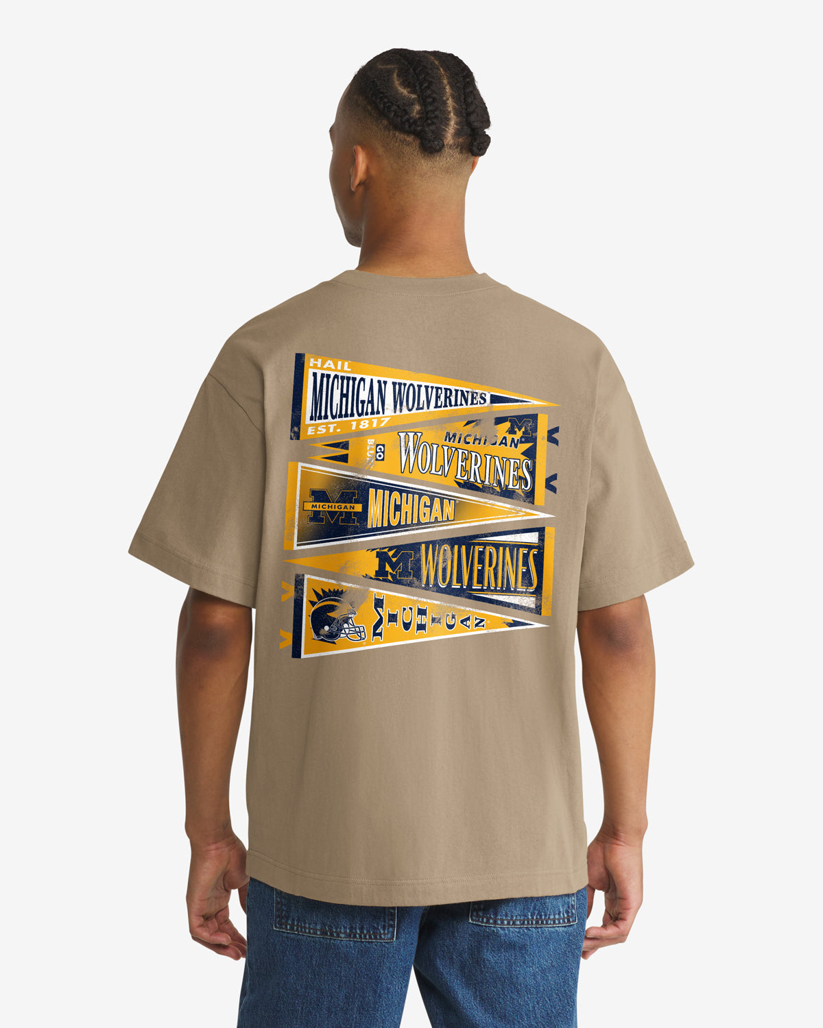 MICHIGAN WOLVERINES BACKER '47 FOUNDATION TEE
