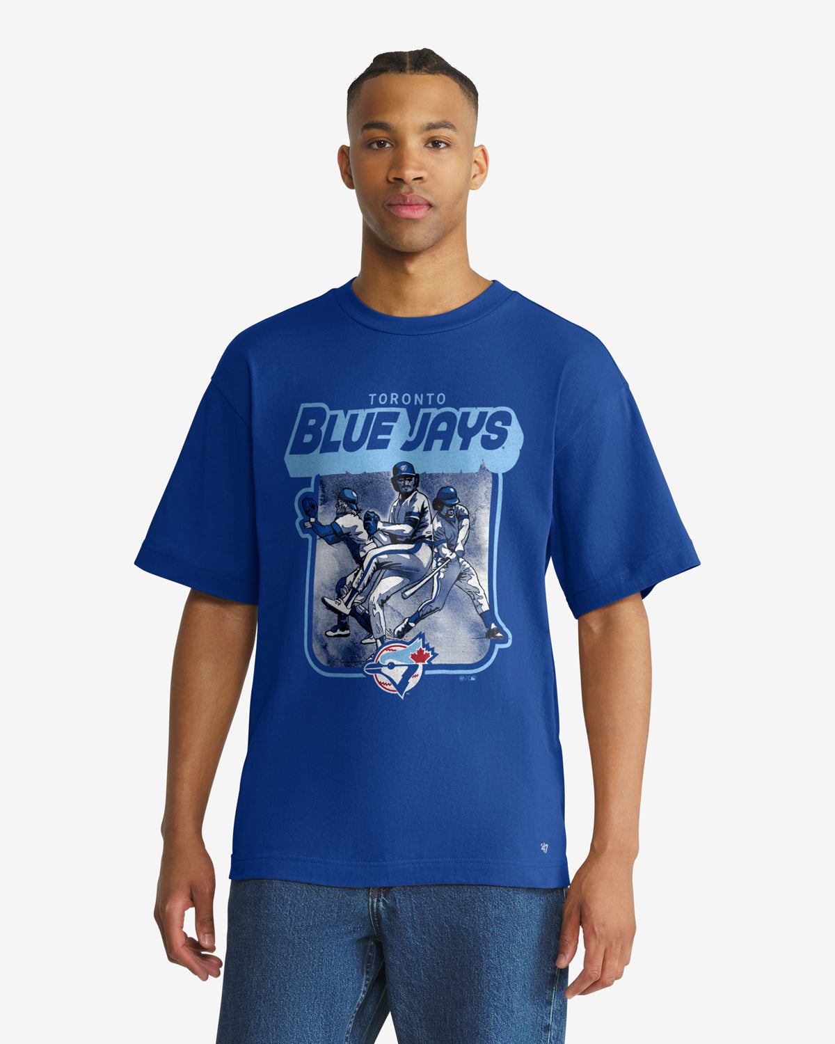 TORONTO BLUE JAYS COOPERSTOWN INFIELD FLY '47 FOUNDATION TEE
