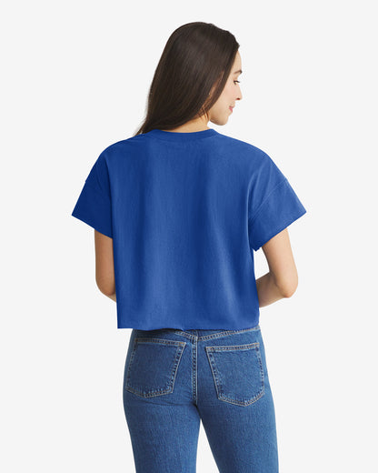 NEW YORK METS STONEY CLOVER LANE X '47 OVERSIZED NOTCH NECK TEE WOMENS
