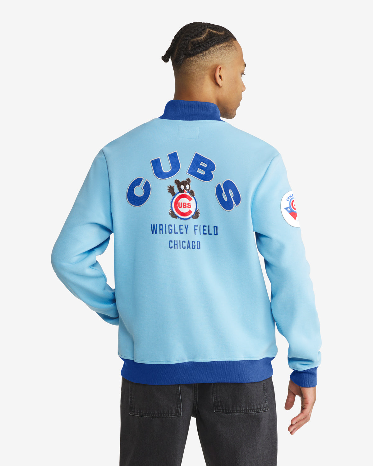 CHICAGO CUBS COOPERSTOWN RELIEF PITCHER '47 PIQUE TRACK JACKET