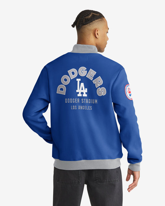 LOS ANGELES DODGERS COOPERSTOWN RELIEF PITCHER PIQUE '47 TRACK JACKET