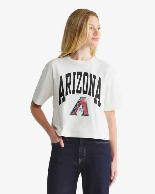 ARIZONA DIAMONDBACKS SHALE '47 FOUNDATION CROP TEE WOMENS