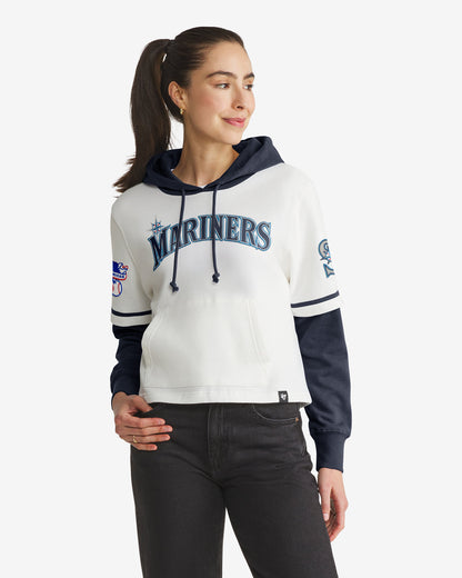 SEATTLE MARINERS TRIFECTA CROPPED '47 SHORTSTOP PULLOVER HOOD WOMENS