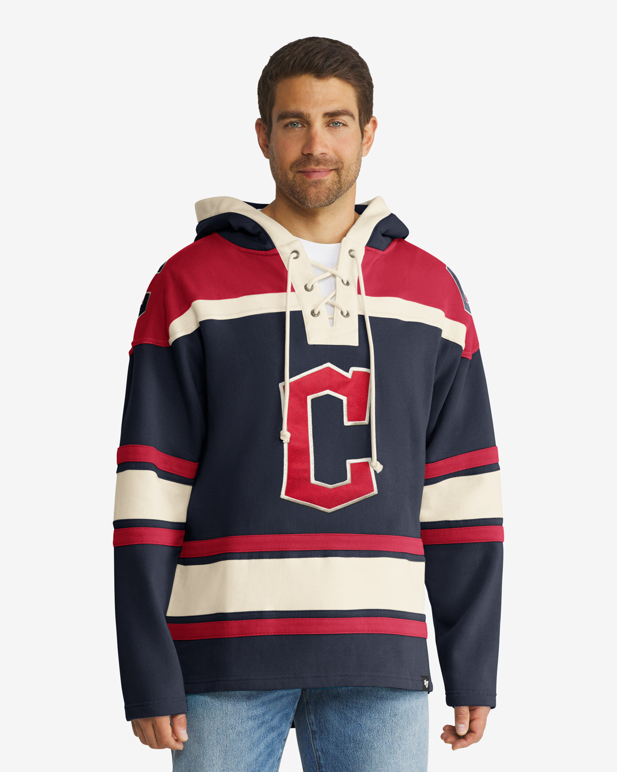 CLEVELAND GUARDIANS '47 SUPERIOR LACER PULLOVER HOOD