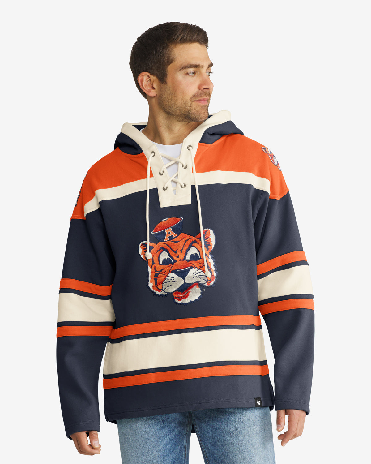 AUBURN TIGERS VINTAGE SUPERIOR '47 LACER HOOD