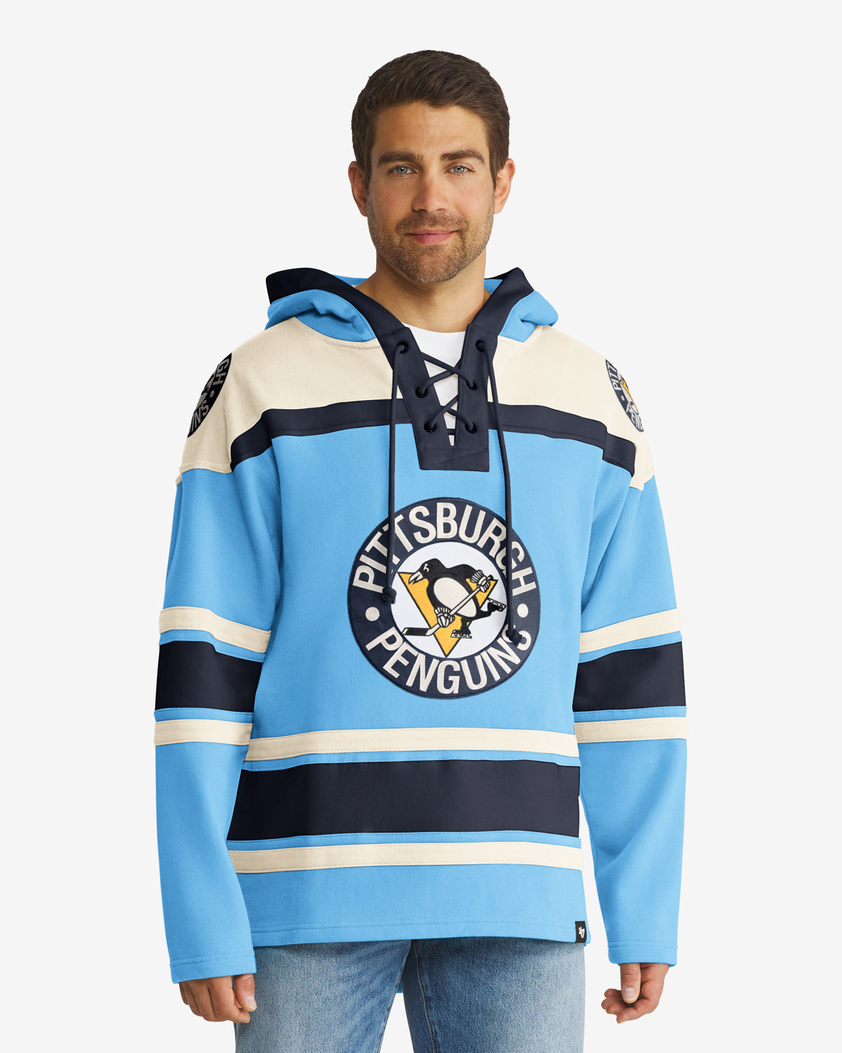 PITTSBURGH PENGUINS VINTAGE SUPERIOR '47 LACER HOOD